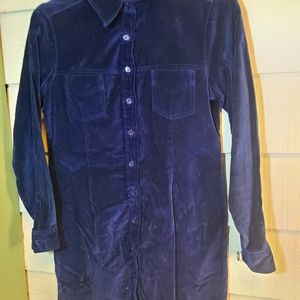 Vintage Old Navy Clothing Co Blue Corduroy Shirt